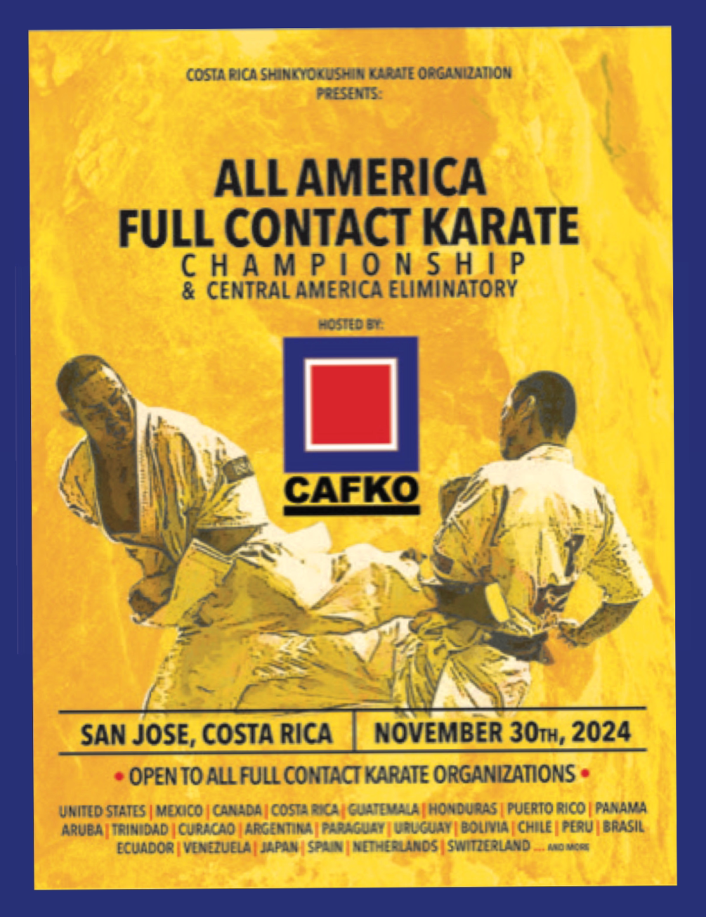 The First All America FullContact Karate Championship 2024