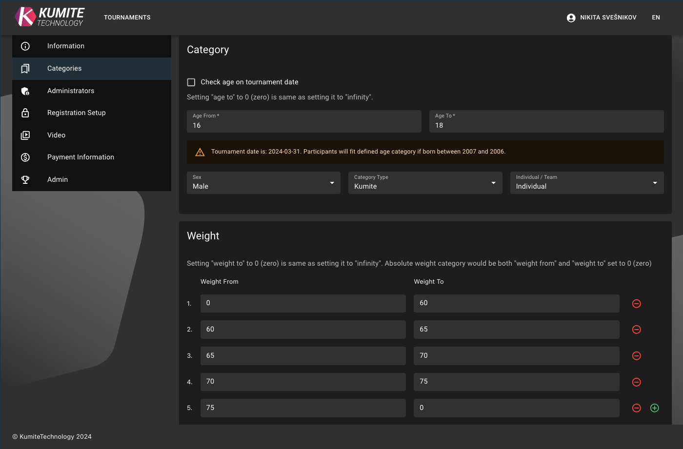 Category Creation Form