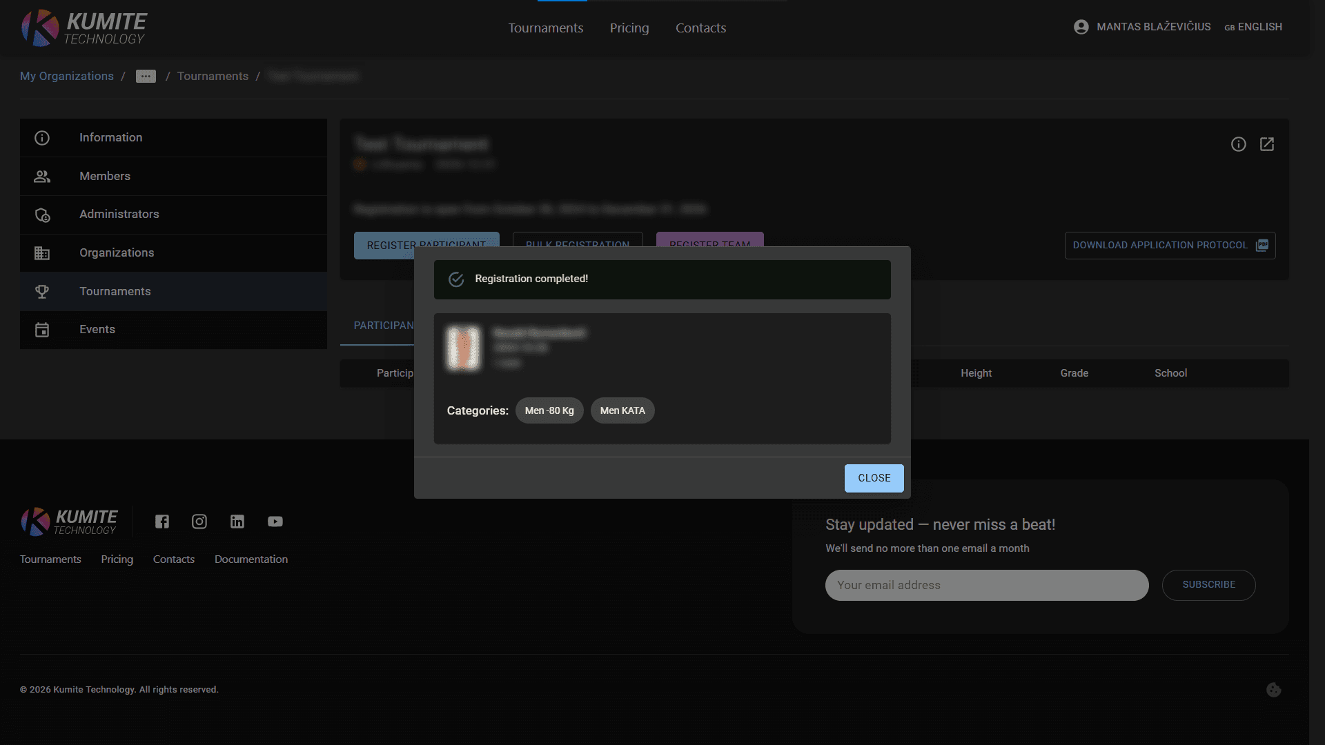 Confirm Registration