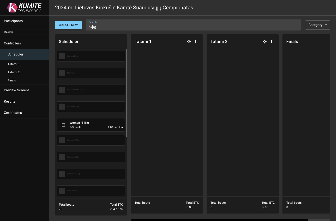 Filtering Categories