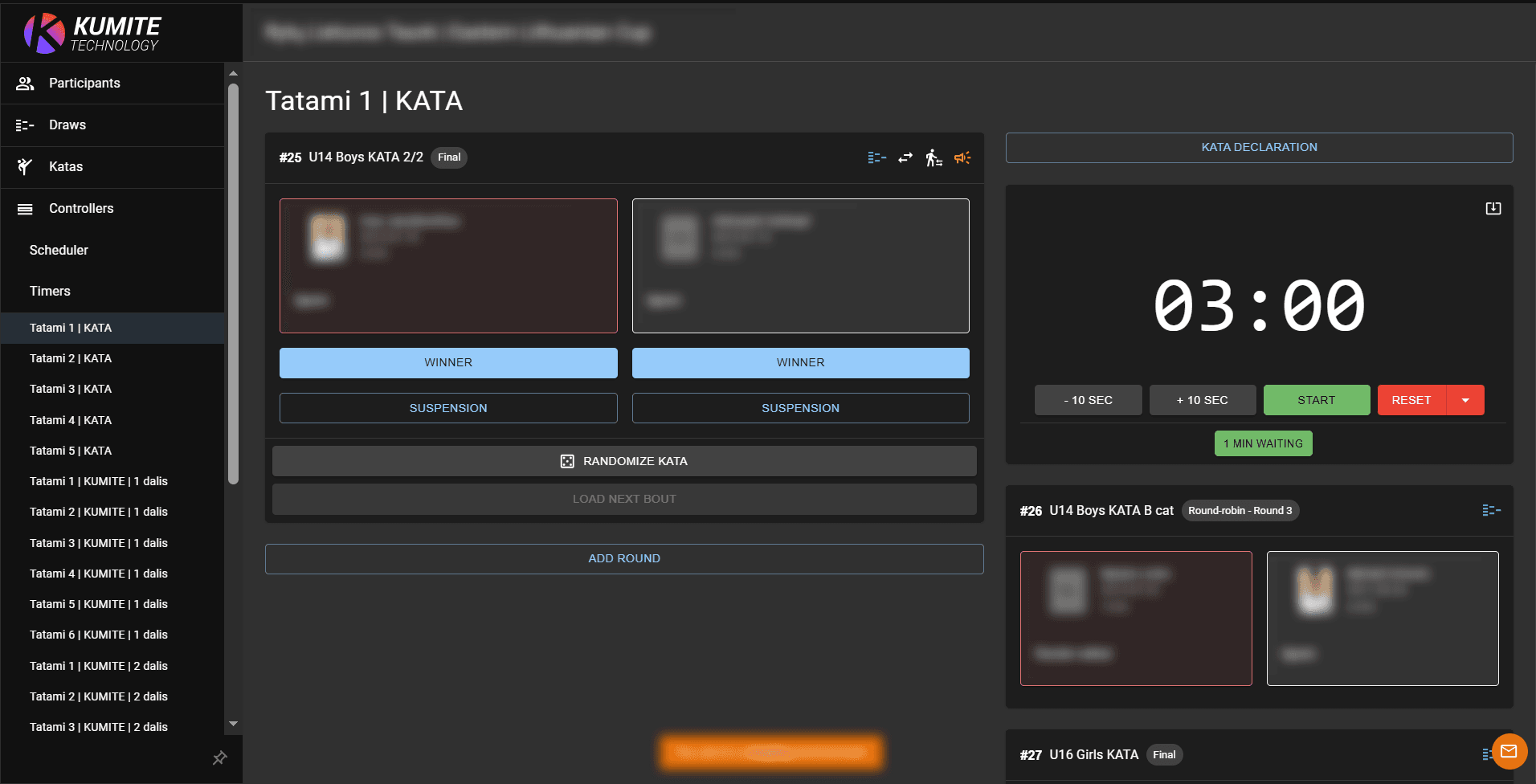 Randomise Kata Button