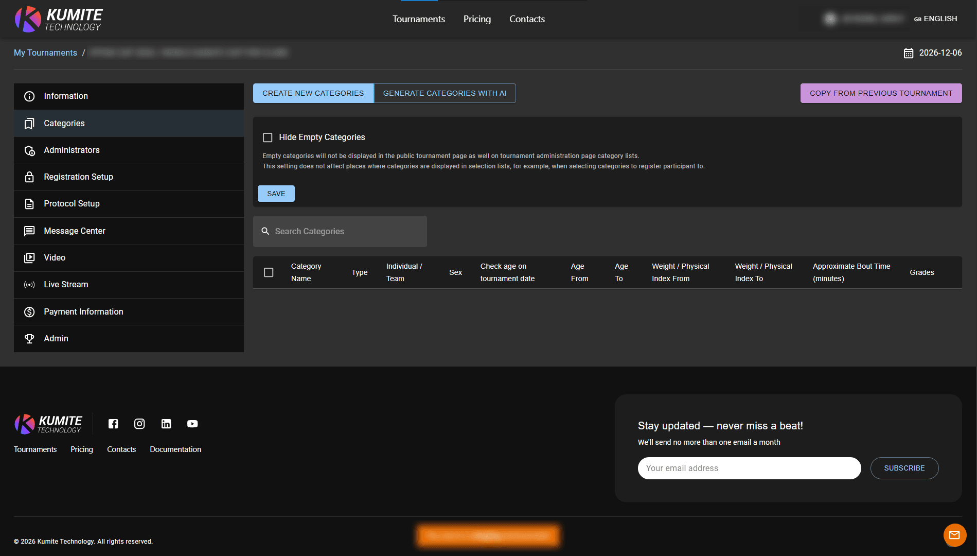 Generate Categories with AI
